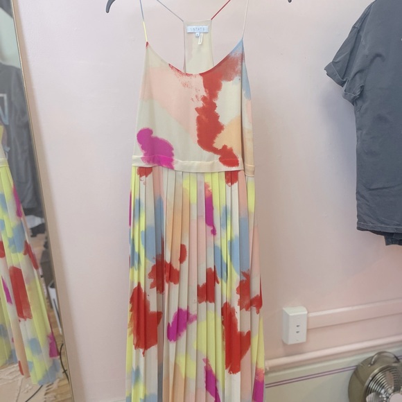 NWOT 1. STATE Crystal Pleat Midi Dress (XS) - Picture 4 of 5